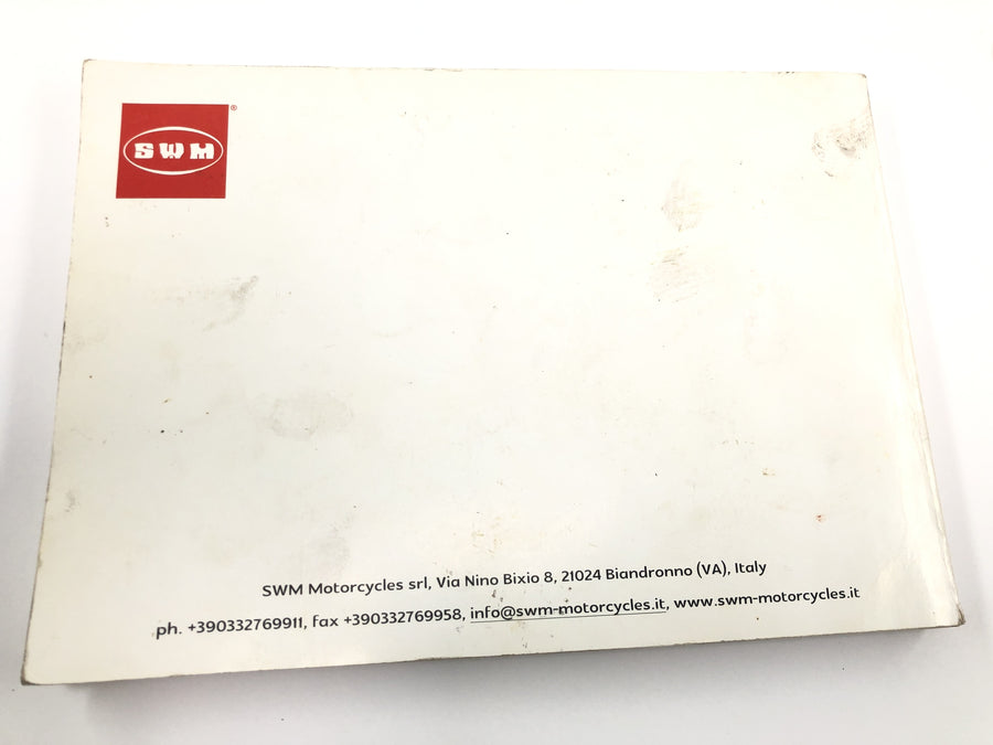 SWM SM 125 R [2018] - Operating instructions manual multilingual