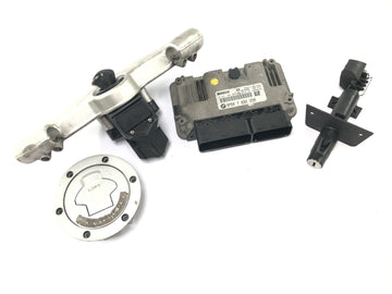 BMW K 1200 S K12S [2005] - Lock set with control unit and fork bridge - 0