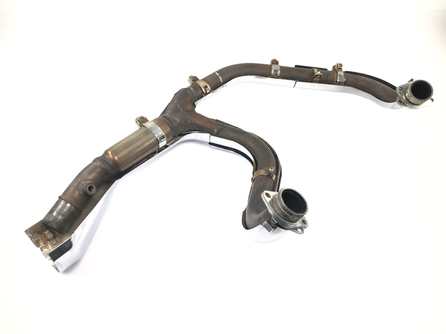 Honda VTX 1800 SC46 [2004] - Exhaust manifold exhaust system manifold pipes with chrome covers