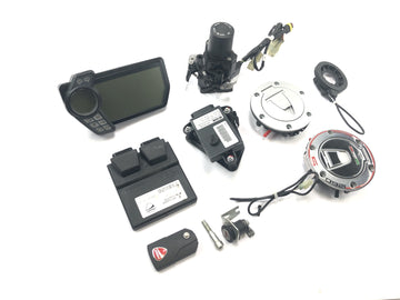 Ducati Multistrada 1200 S Touring [2009] - Lock set ignition lock immobilizer ECU speedometer sensor - 0