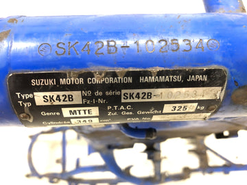 Suzuki DR 350 SK42B [1991] - Cadre avec papiers - 0