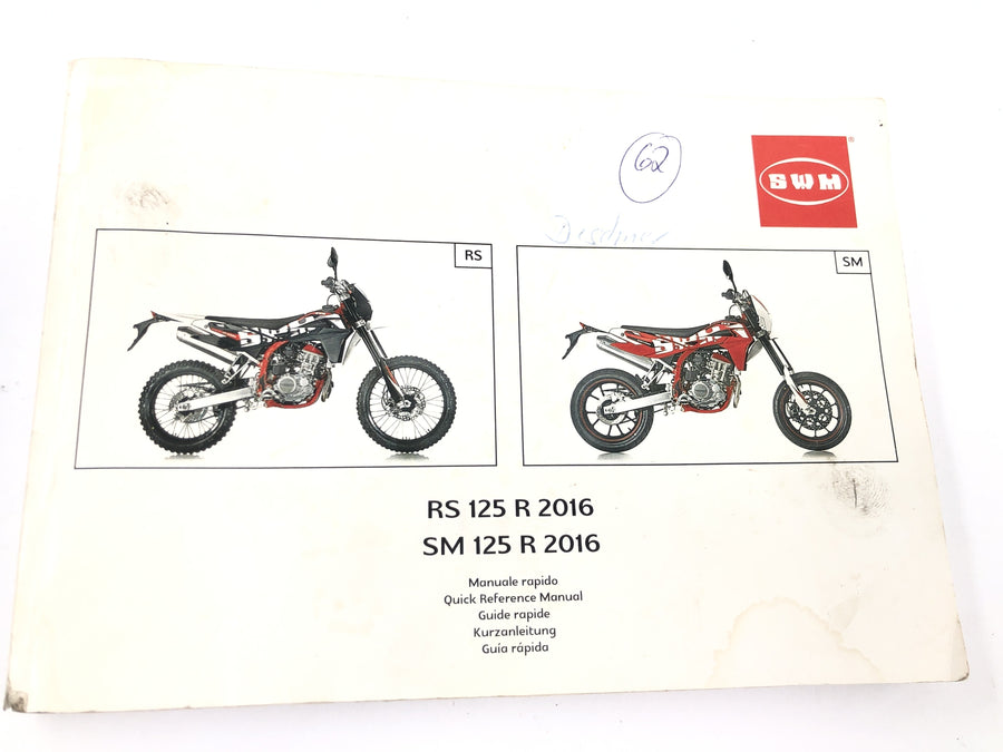 SWM SM 125 R [2018] - Operating instructions manual multilingual