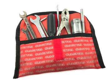 Cagiva Planet 125 [1998] - Outillage de bord, sac à outils, set d'outils, rouleau à outils