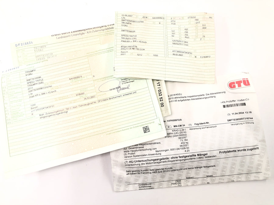 Triumph Speed Triple 1050 515NJ [2007] - Rahmen mit Papiere