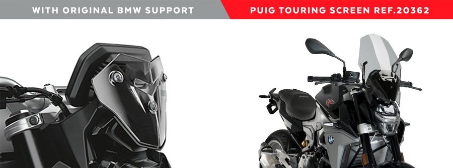 BMW F 900 R [2024] – New Generation Touring Verkleidungsscheibe – Stark getönt