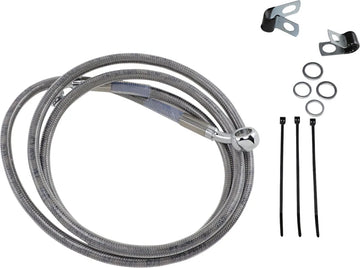 harley davidson fxsts [DRAG SPECIALTIES] - Extended Stainless Steel Brake Line Kit
