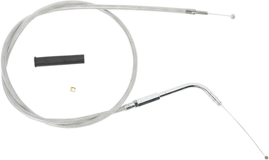 harley davidson fxsts [DRAG SPECIALTIES] - Câble d'accélérateur recouvert d'acier inoxydable