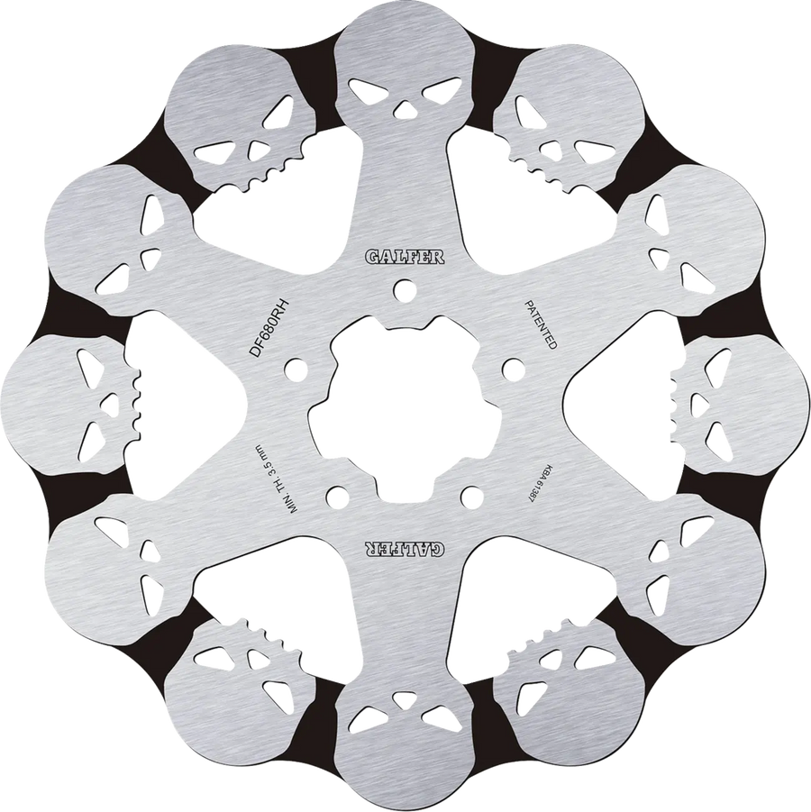 Harley-Davidson Fld 1690 Dyna Switchback [2012-2013, 2012-2016] - Skull Bremsscheibe – Bild 3
