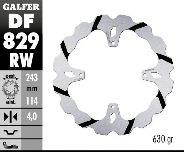 Tm Racing SMX 450 F Competition [2005-2008] - DISQUE DE FREIN FIXE WAVE RAINURÉ OVERSIZE – Photo 4