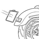 harley davidson flfb [HEINZ BIKES] – cube de distance pour montage de plaque d'immatriculation-2