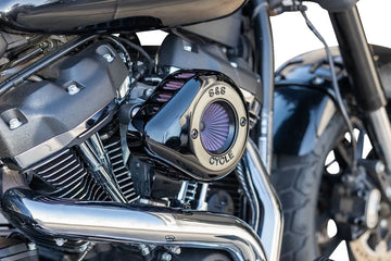 Harley-Davidson FLI 1868 Hydra-Glide Revival 114 [2024] - Air Stinger Stealth Luftfiltersatz – Oberfläche: Schwarz – Bild 2