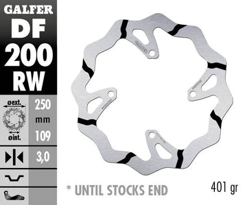 Kawasaki Klx 450 R [2012-2013, 2017-2018, 2019-2024] - DISQUE DE FREIN FIXE WAVE RAINURÉ OVERSIZE – Photo 2