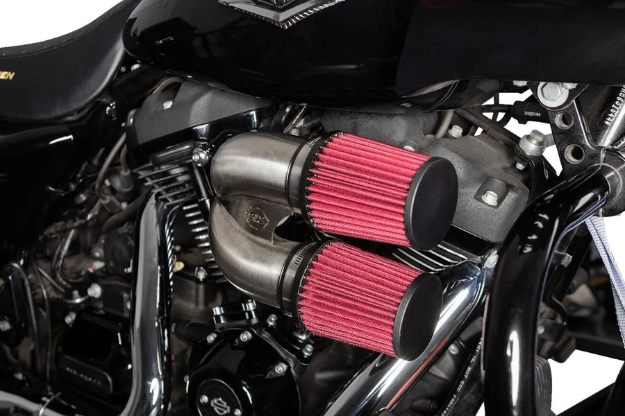 Harley-Davidson Fxlrs 1923 ABS [2025] - Tuned Induction Luftfilterkit – Oberfläche: Silber – Bild 5