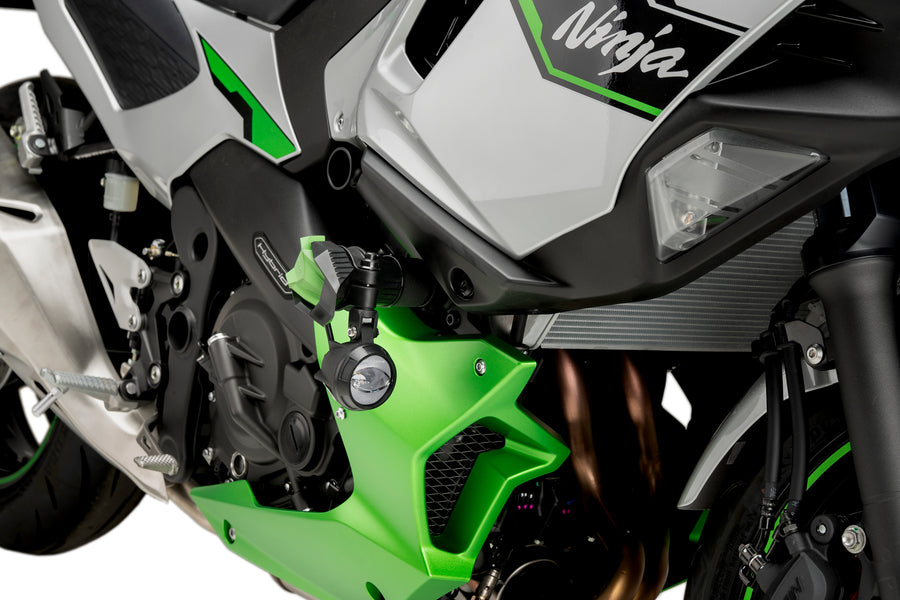 KAWASAKI NINJA 7 HYBRID [2025] – Crash Pads R19 – Noir