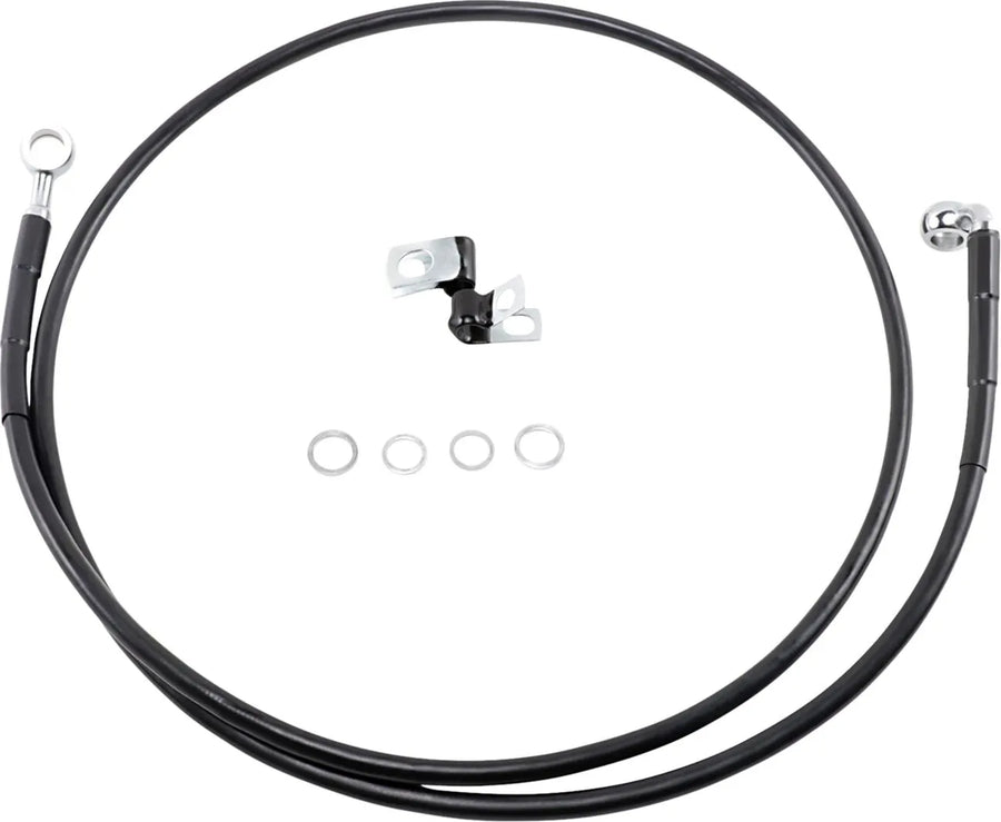 Harley Davidson FXSTS [DRAG SPECIALTIES] - Kit de conduite de frein en vinyle noir étendu