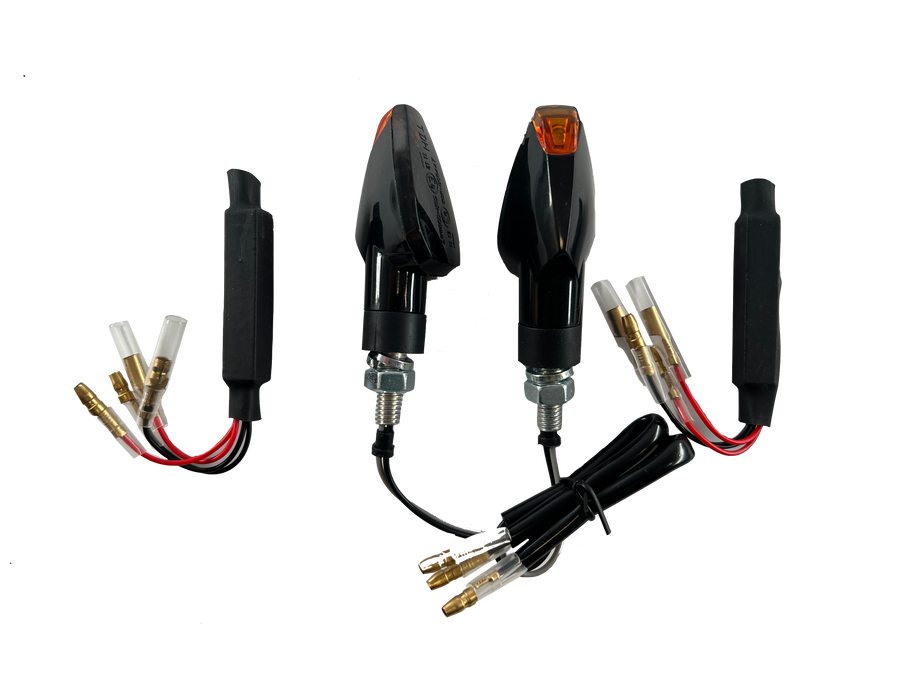 2 LED Indicator Black Resistors [E-Mark] - Honda Hornet 600 750 900