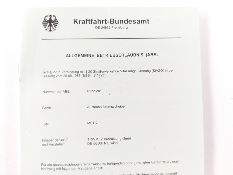 Triumph Sprint 955i RS T695 [2000] - Bremsscheibe mit Betriebserlaubnis