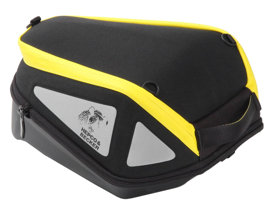 Sacoche de réservoir [Hepco & Becker] - Royster noir/jaune 5-8 litres – anneau de réservoir