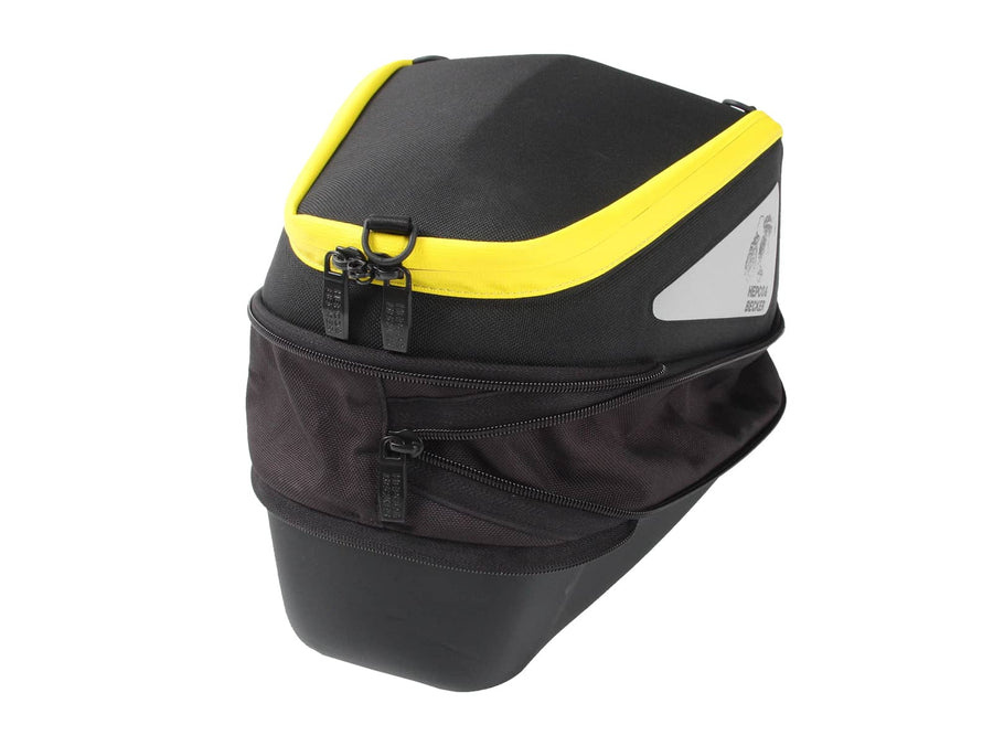 Sacoche de réservoir [Hepco & Becker] - Royster noir/jaune 5-8 litres – anneau de réservoir