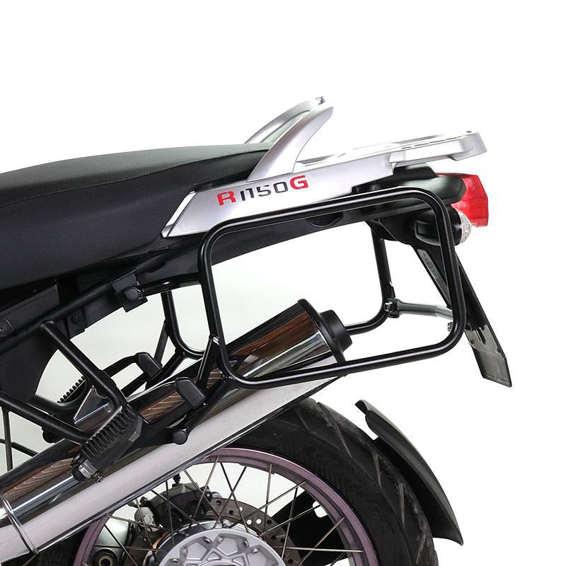 BMW R 850 GS / R 1100 GS / R 1150 GS Adventure [1994-2004] - Paar Cult-Seitentaschen Spaltleder 40–50L + Alu-Platte + Taschenrahmen Alu R850R - R1100R - R1150R, R850GS - R1100GS - R1150GS & ADV