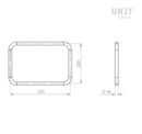 BMW R nineT 1200 Pure [2017-2023] - Kultige Seitentasche aus Spaltleder 40L - 50L + Aluminiumplatte + rechter Rahmen für Atlas Aluminiumtasche