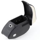 Motorcycle bag [Hepco & Becker] - leather Ivory left - tube pannier holder